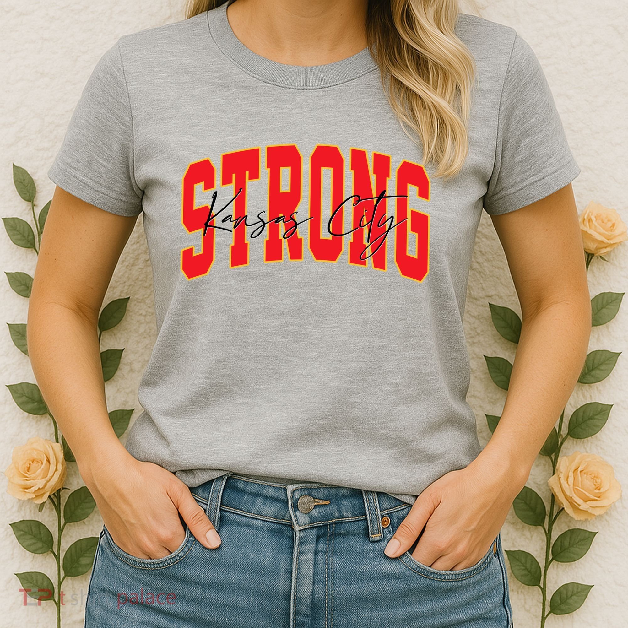 Kansas City Strong Football Awareness Women's T-Shirt