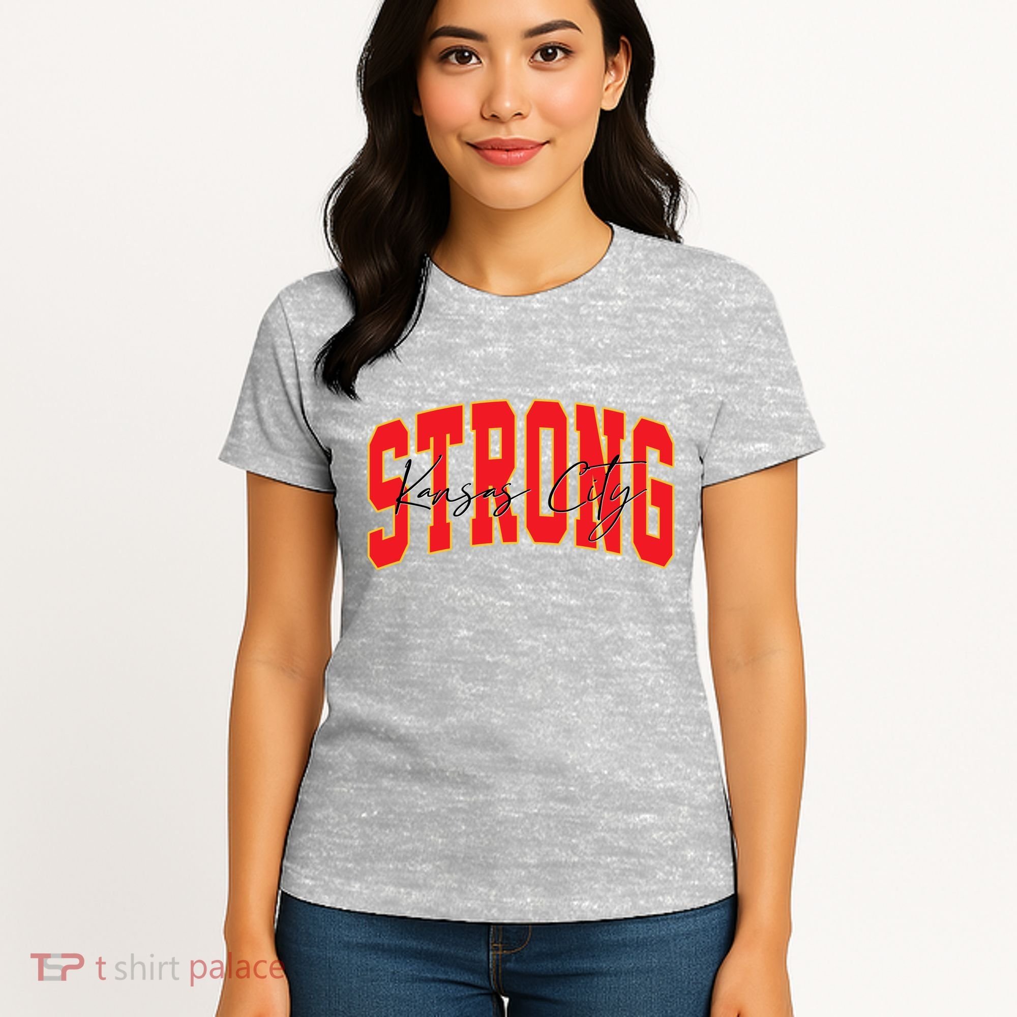 Kansas City Strong Football Awareness Women's T-Shirt