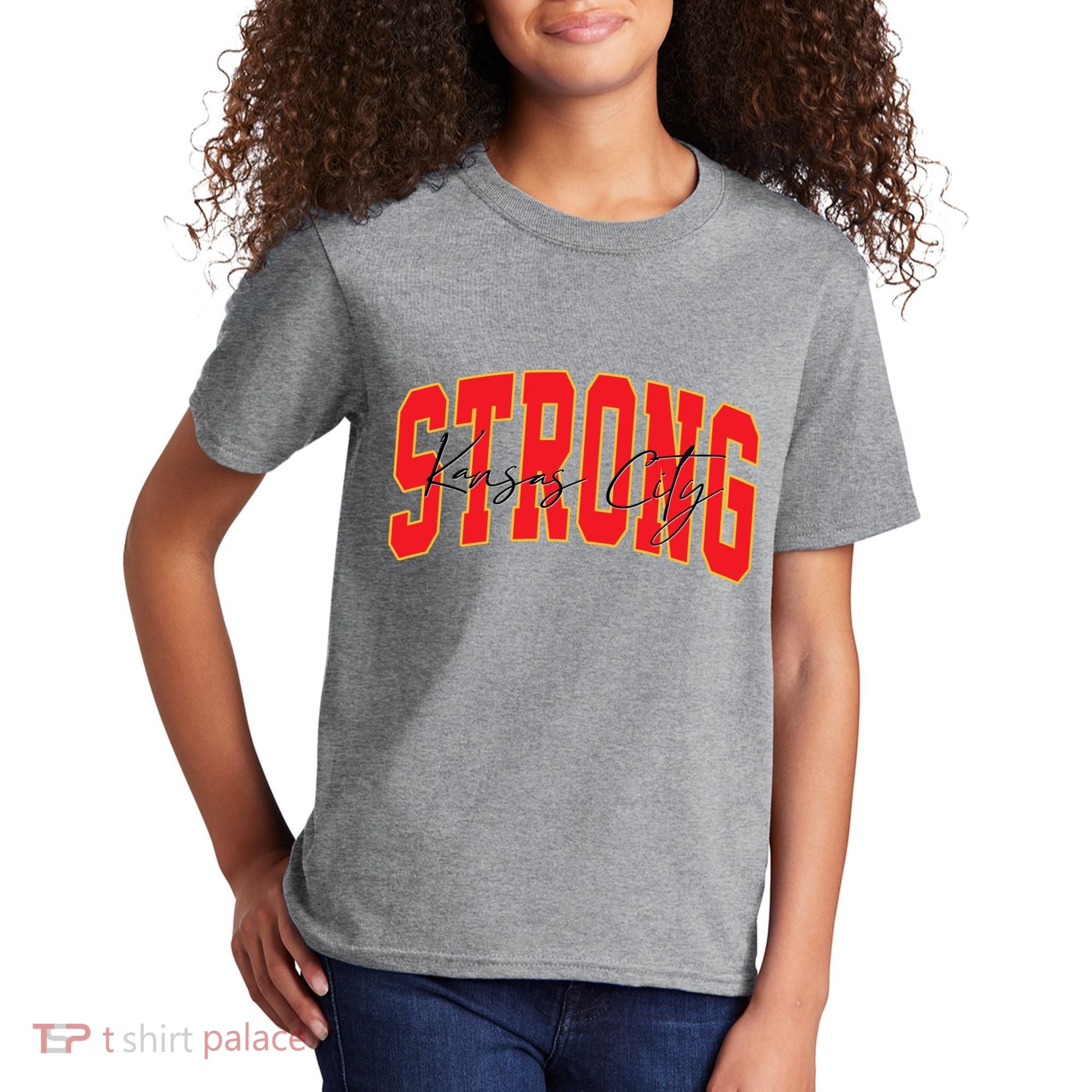 Kansas City Strong Football Awareness Kids T-Shirt