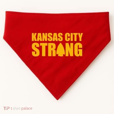 Kansas City Strong Awareness USA-Made Doggie Bandana