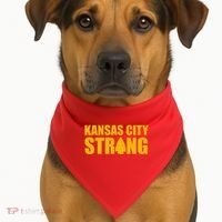 Kansas City Strong Awareness USA-Made Doggie Bandana thumb 1