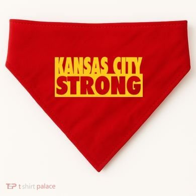 Kansas City Strong USA-Made Doggie Bandana