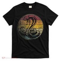 King Cobra Snake Sun Retro Vintage Reptile 80s Gift T-Shirt thumb 0
