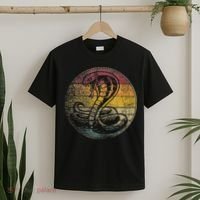 King Cobra Snake Sun Retro Vintage Reptile 80s Gift T-Shirt thumb 2