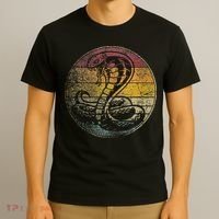 King Cobra Snake Sun Retro Vintage Reptile 80s Gift T-Shirt thumb 3