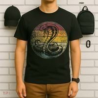 King Cobra Snake Sun Retro Vintage Reptile 80s Gift T-Shirt thumb 6