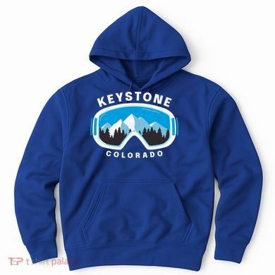 Keystone Colorado Ski Snowboard Goggles Snow Mountain Funny Gift Hoodie