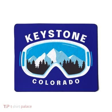 Keystone Colorado Ski Snowboard Goggles Snow Mountain Funny Gift Mousepad