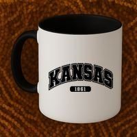 Kansas Collegiate Style 1861 Coffee Mug thumb 2