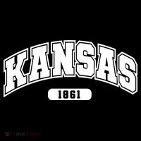 Kansas Collegiate Style 1861 Ornament thumb 1
