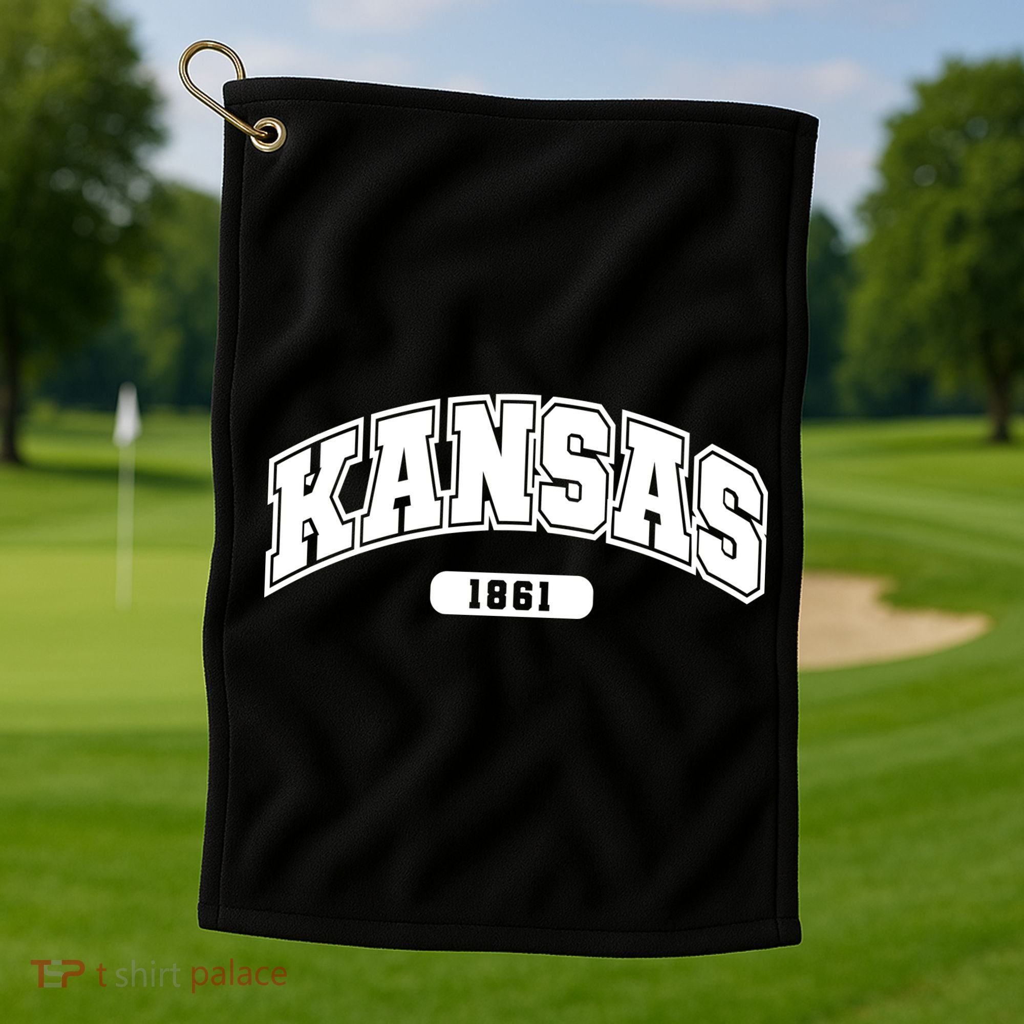 Kansas Collegiate Style 1861 Golf Towel