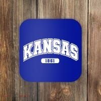 Kansas Collegiate Style 1861 Coaster thumb 0
