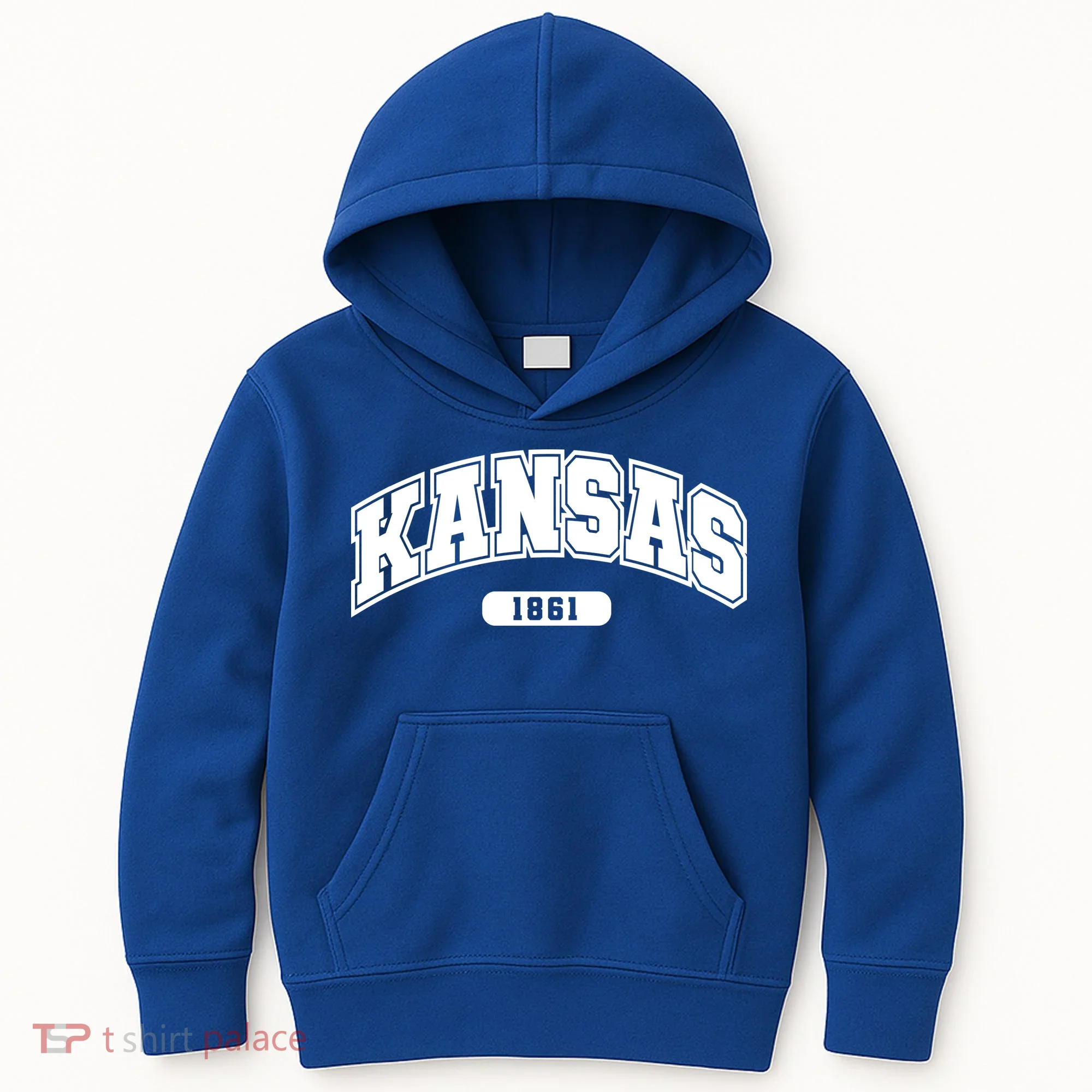 Kansas Collegiate Style 1861 Kids Hoodie