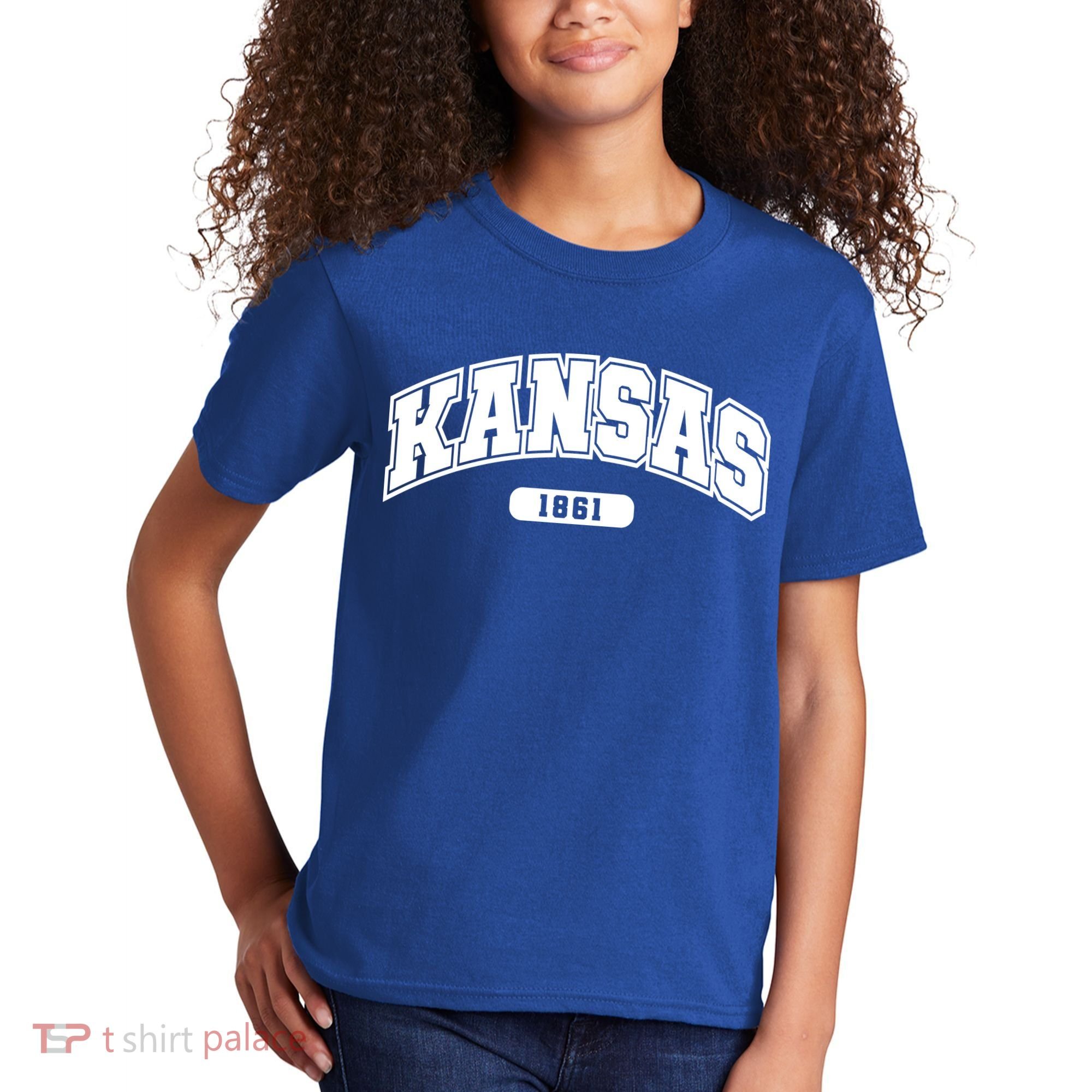 Kansas Collegiate Style 1861 Kids T-Shirt