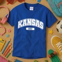 Kansas Collegiate Style 1861 Kids T-Shirt thumb 3