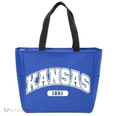Kansas Collegiate Style 1861 Tote Bag