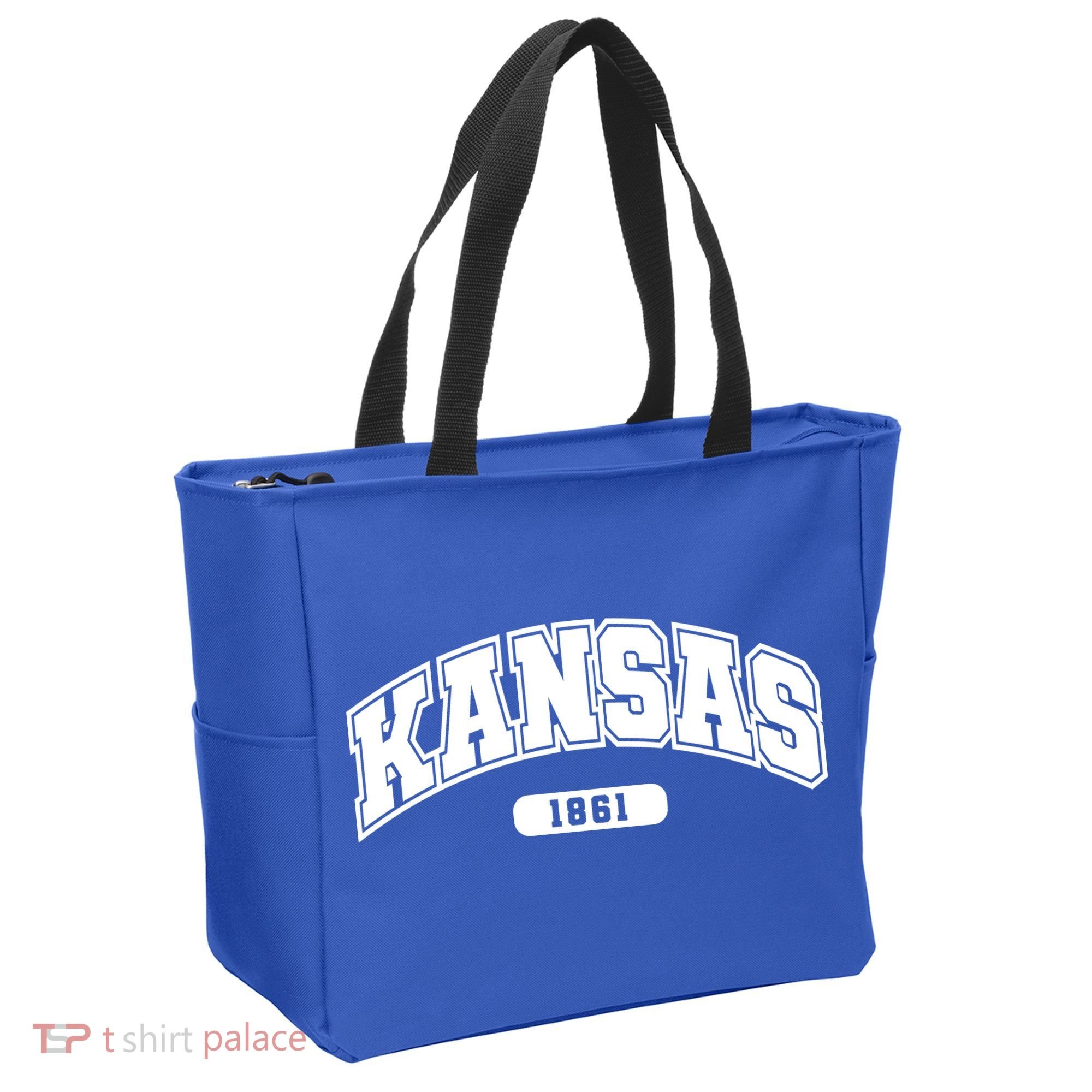 Kansas Collegiate Style 1861 Tote Bag