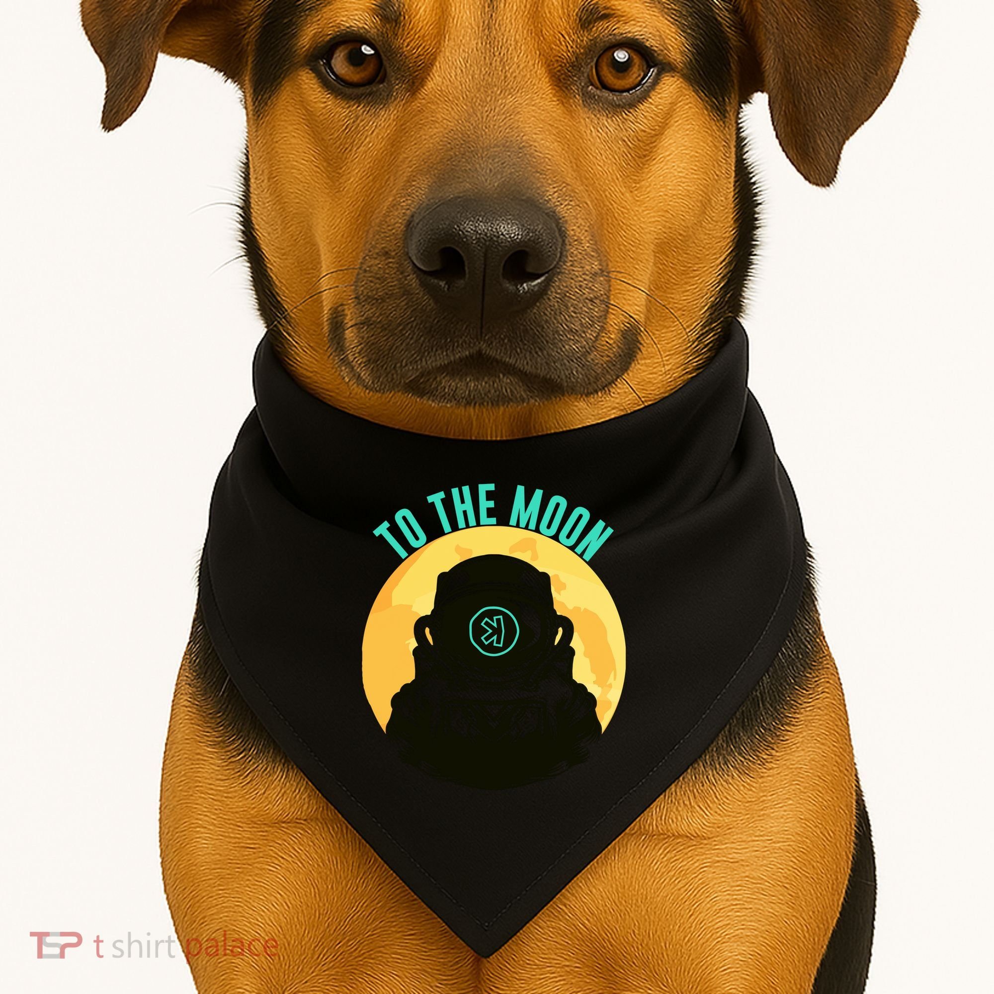 Kaspa Crypto To The Moon Crypto Kaspa Mining Kaspa Crypto Miner Crypto Bullrun USA-Made Doggie Bandana