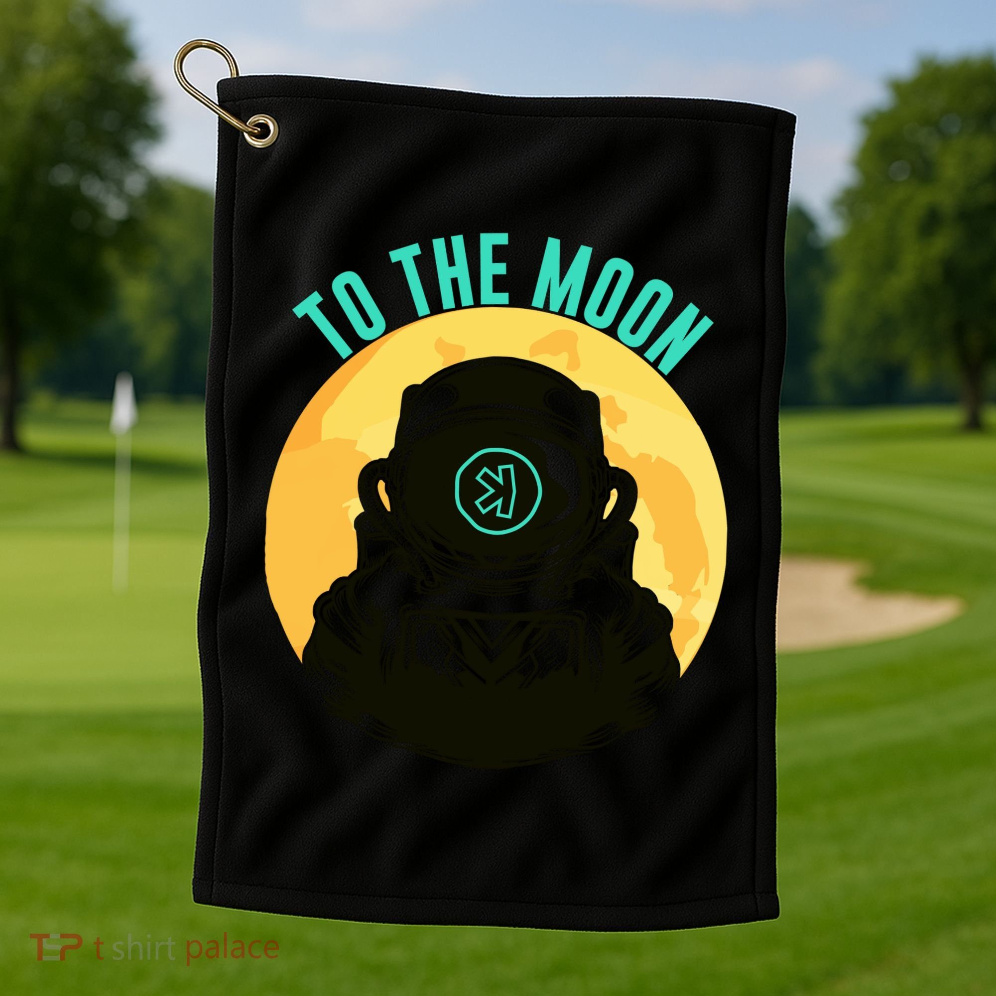 Kaspa Crypto To The Moon Crypto Kaspa Mining Kaspa Crypto Miner Crypto Bullrun Golf Towel