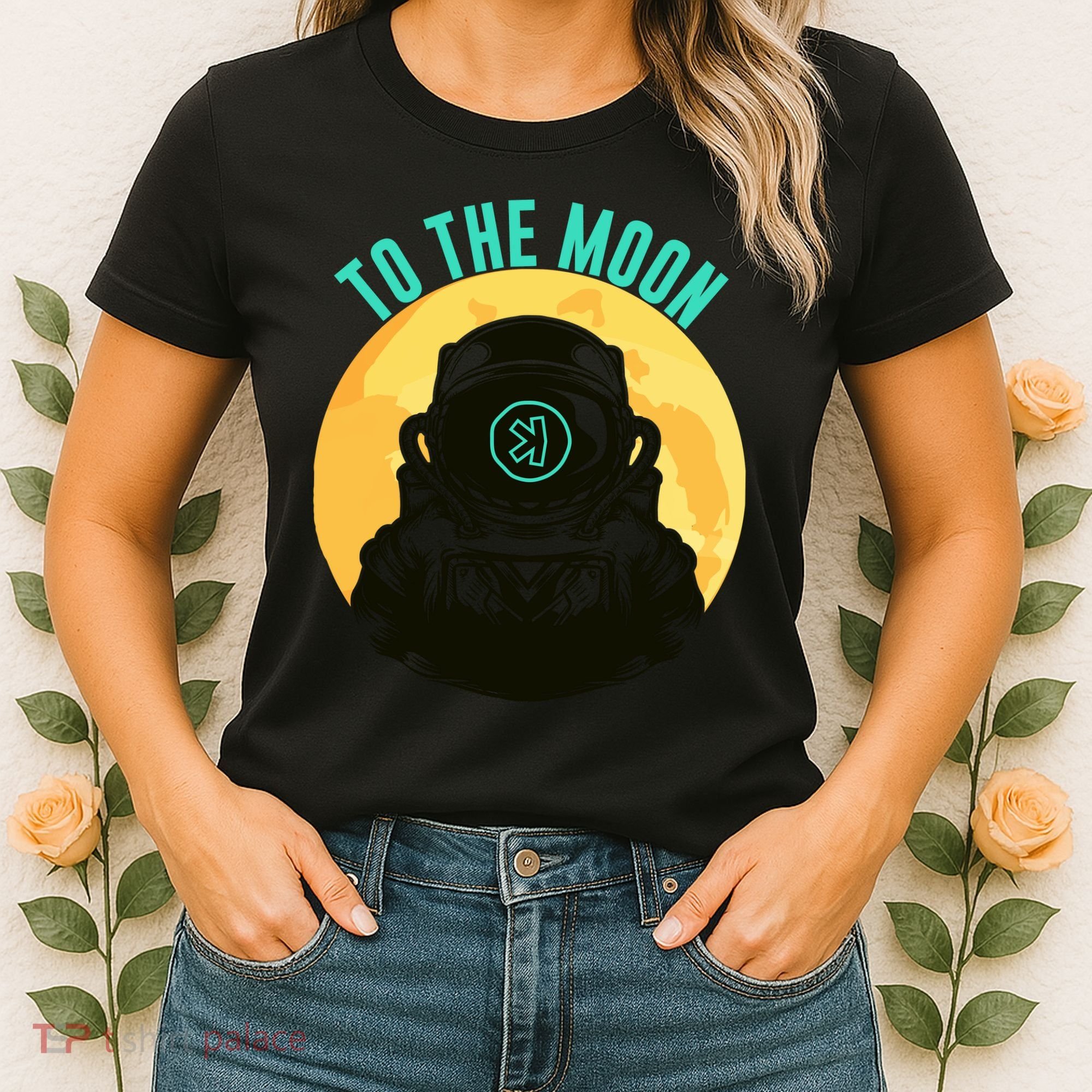 Kaspa Crypto To The Moon Crypto Kaspa Mining Kaspa Crypto Miner Crypto Bullrun Women's T-Shirt