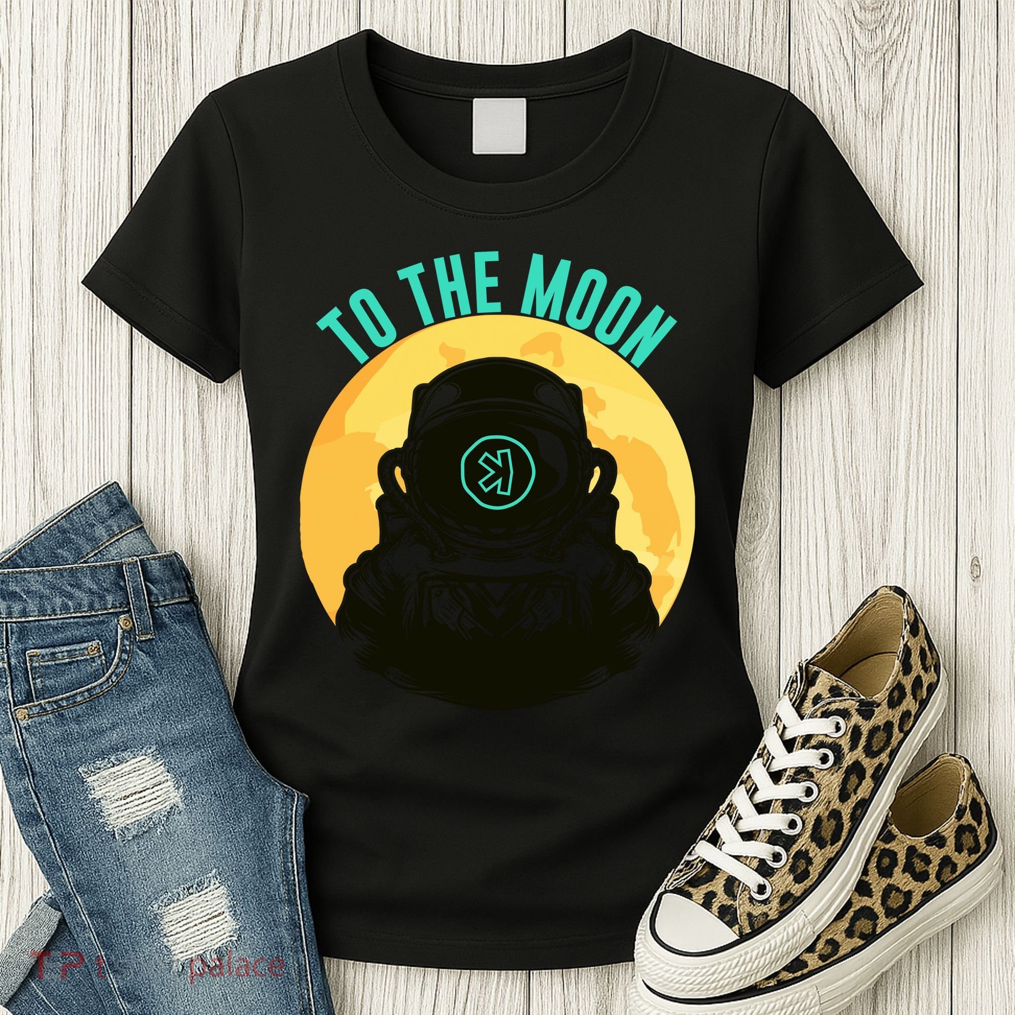 Kaspa Crypto To The Moon Crypto Kaspa Mining Kaspa Crypto Miner Crypto Bullrun Women's T-Shirt