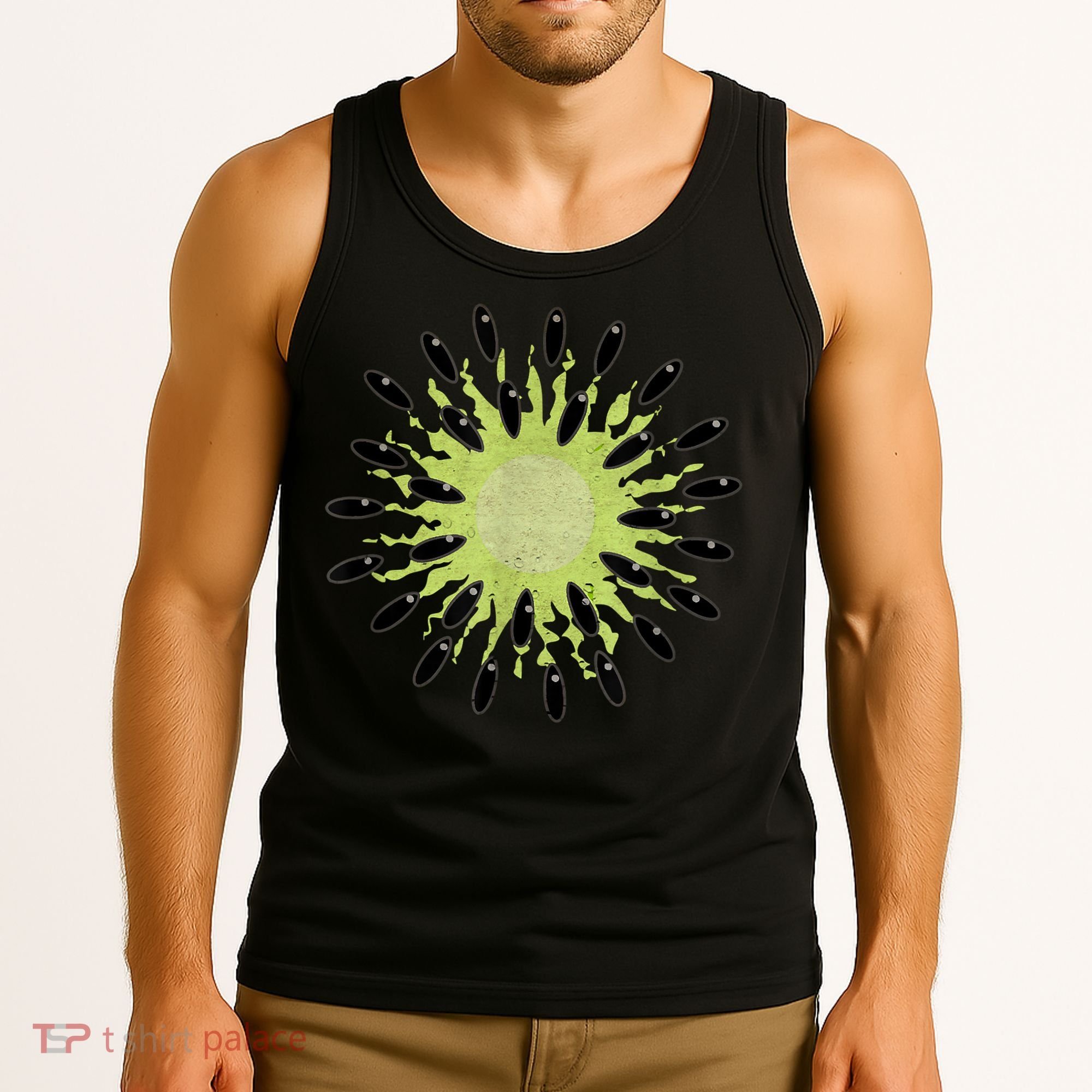 Kiwi Costume Tropical Fruit Lazy Halloween Costume Tank Top
