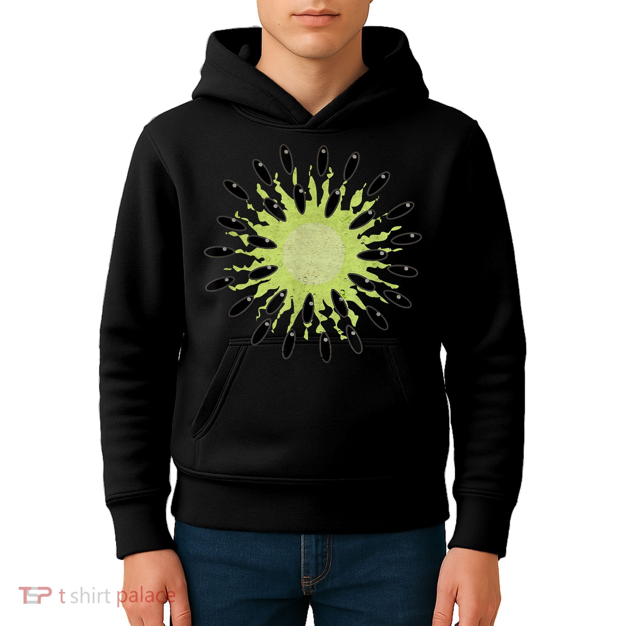 Kiwi Costume Tropical Fruit Lazy Halloween Costume Kids Hoodie