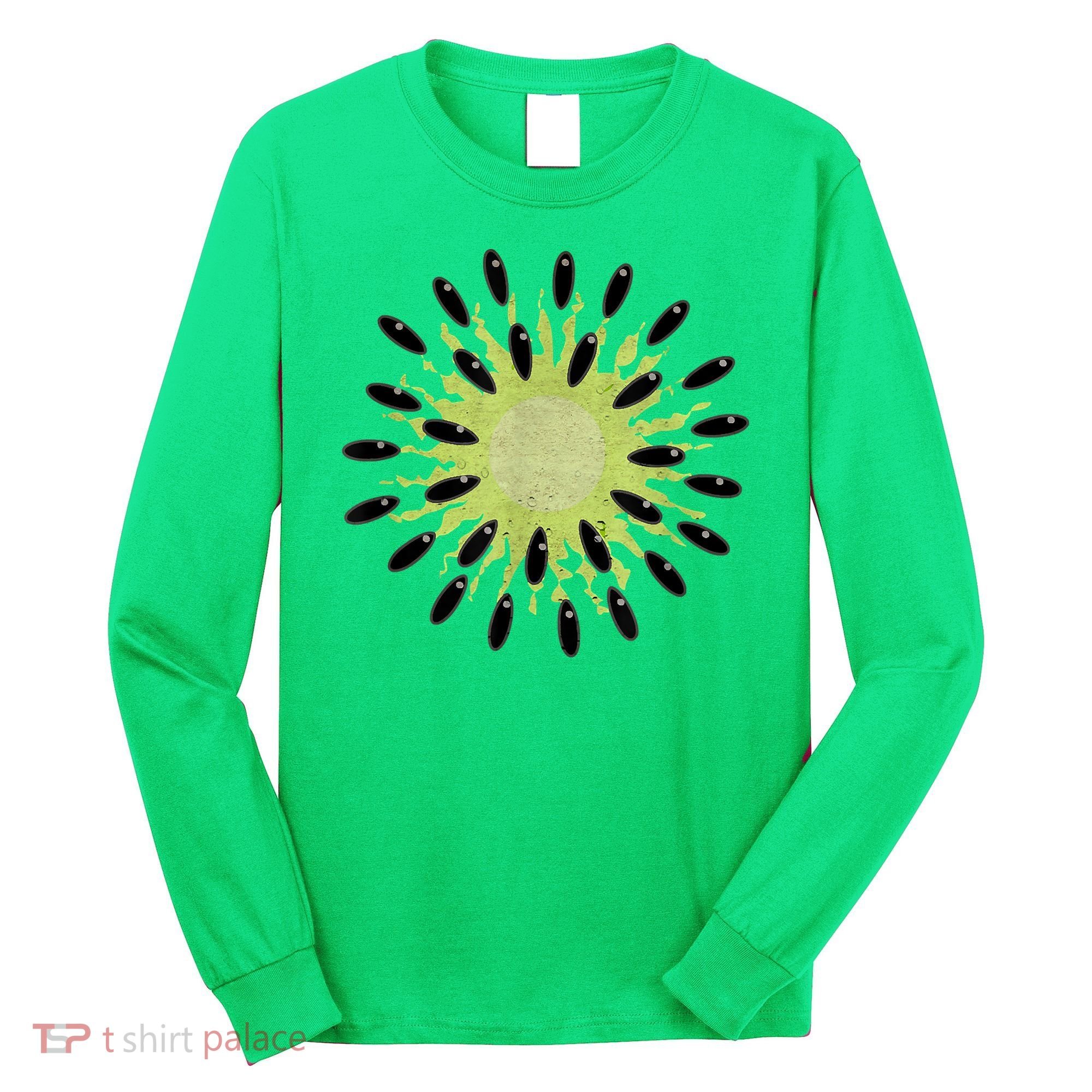 Kiwi Costume Tropical Fruit Lazy Halloween Costume Long Sleeve Shirt