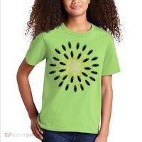 Kiwi Costume Tropical Fruit Lazy Halloween Costume Kids T-Shirt thumb 2