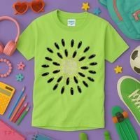 Kiwi Costume Tropical Fruit Lazy Halloween Costume Kids T-Shirt thumb 3