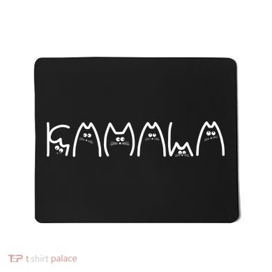 Kamala Cat Typography Alphabet Cats For Kamala Harris 2024 Mousepad