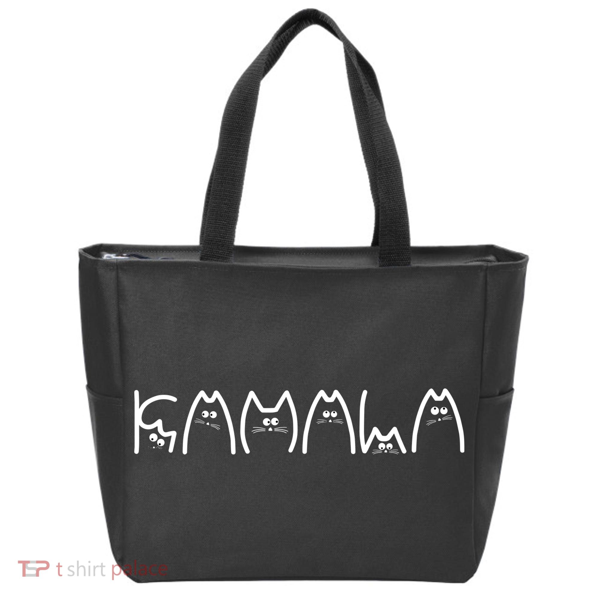 Kamala Cat Typography Alphabet Cats For Kamala Harris 2024 Tote Bag
