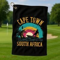 Kitesurfing Cape Town South Africa Golf Towel thumb 1