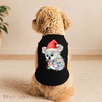 Koala Christmas Tree Light Tangled Pajama Xmas Graphic Great Gift Doggie Tank thumb 2