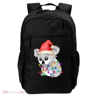 Koala Christmas Tree Light Tangled Pajama Xmas Graphic Great Gift Backpack