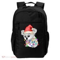 Koala Christmas Tree Light Tangled Pajama Xmas Graphic Great Gift Backpack thumb 0