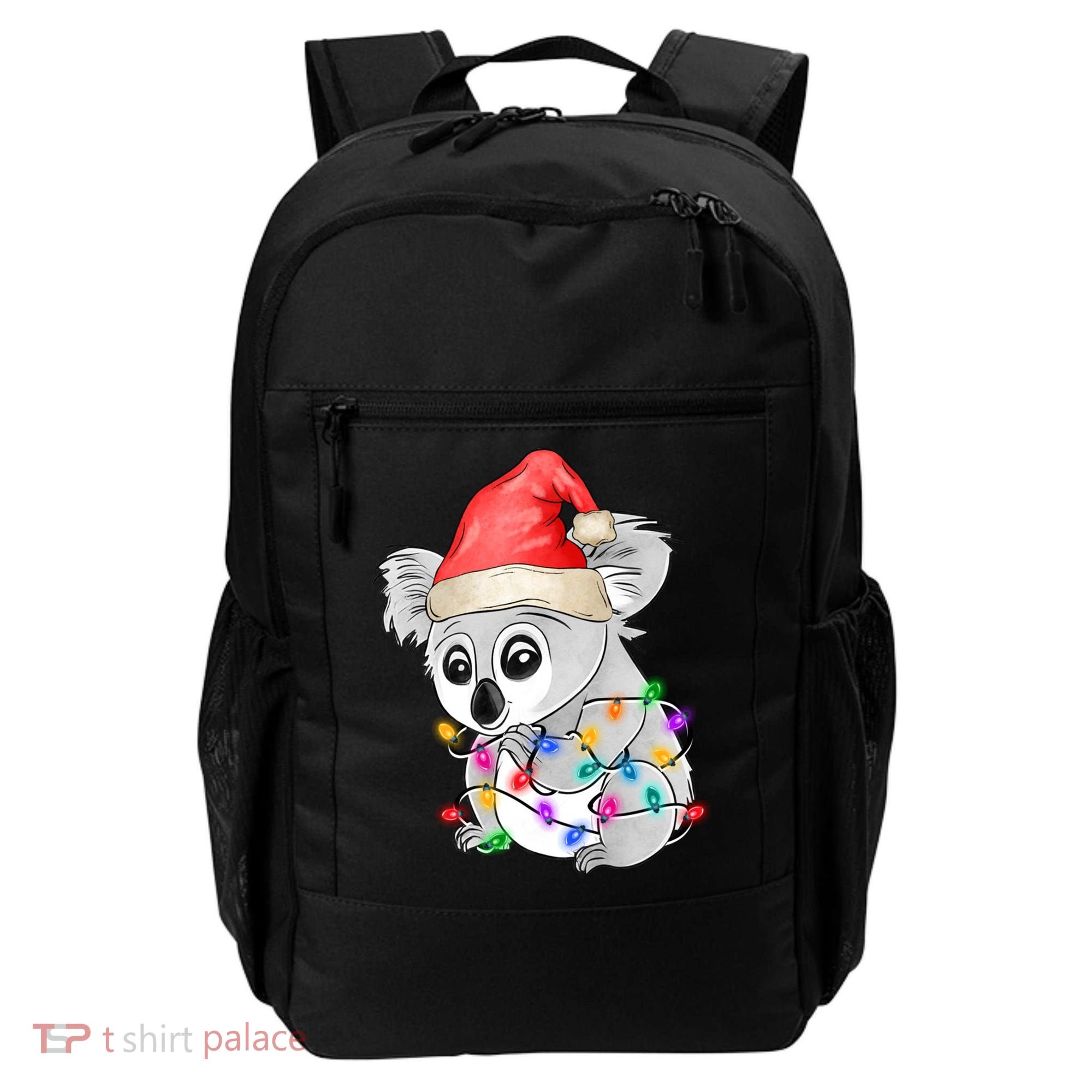 Koala Christmas Tree Light Tangled Pajama Xmas Graphic Great Gift Backpack
