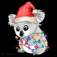 Koala Christmas Tree Light Tangled Pajama Xmas Graphic Great Gift Coffee Mug thumb 5