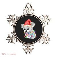 Koala Christmas Tree Light Tangled Pajama Xmas Graphic Great Gift Ornament thumb 0
