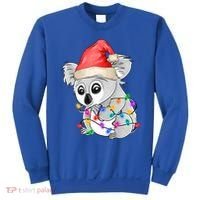 Koala Christmas Tree Light Tangled Pajama Xmas Graphic Great Gift Sweatshirt thumb 0