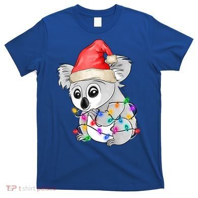 Koala Christmas Tree Light Tangled Pajama Xmas Graphic Great Gift T-Shirt