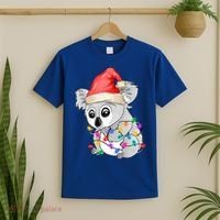 Koala Christmas Tree Light Tangled Pajama Xmas Graphic Great Gift T-Shirt thumb 2