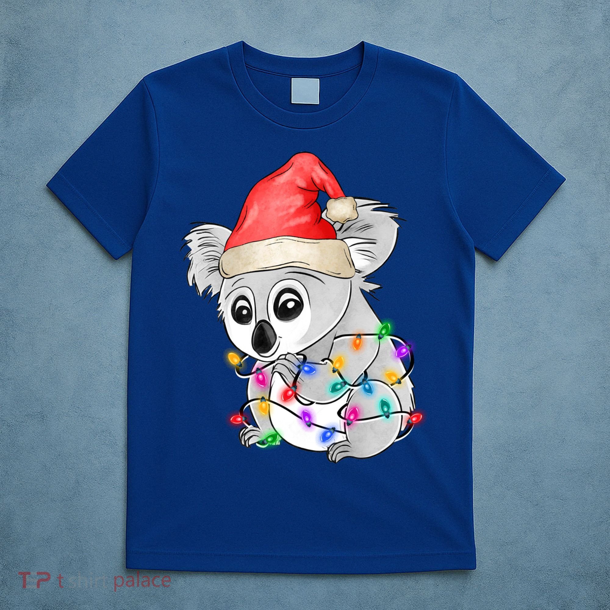 Koala Christmas Tree Light Tangled Pajama Xmas Graphic Great Gift T-Shirt