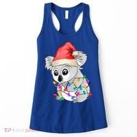Koala Christmas Tree Light Tangled Pajama Xmas Graphic Great Gift Women's Tank Top thumb 0
