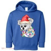 Koala Christmas Tree Light Tangled Pajama Xmas Graphic Great Gift Toddler Hoodie thumb 0
