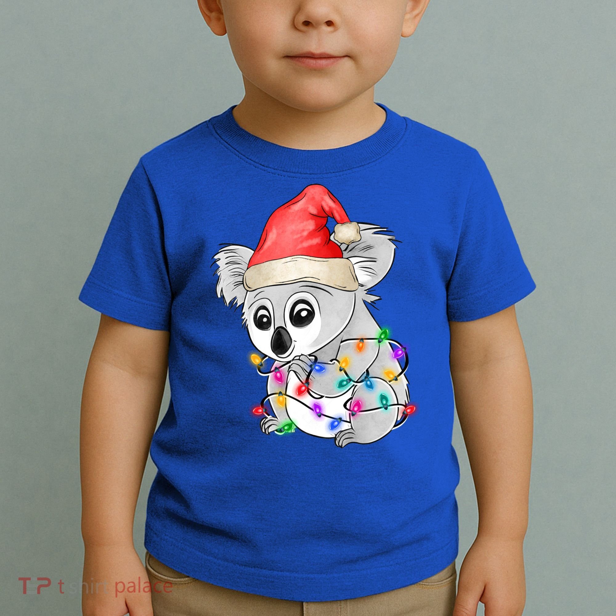 Koala Christmas Tree Light Tangled Pajama Xmas Graphic Great Gift Toddler T-Shirt