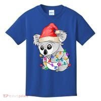 Koala Christmas Tree Light Tangled Pajama Xmas Graphic Great Gift Kids T-Shirt thumb 0