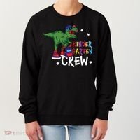 Kindergarten Crew T Rex Cute Kindergarten Great Gift Women's Sweatshirt thumb 0