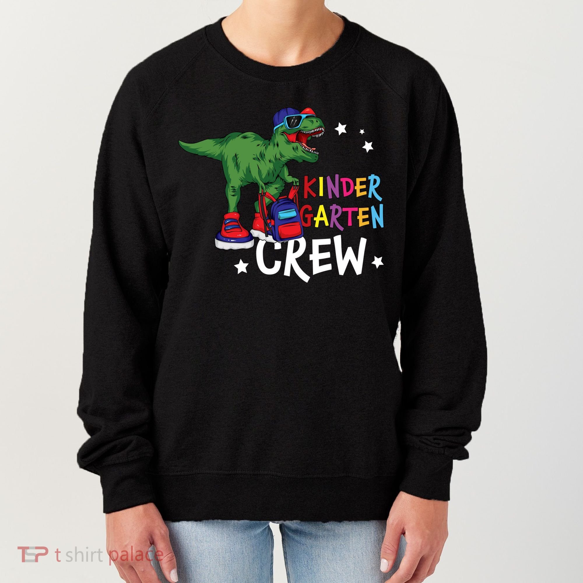 Kindergarten Crew T Rex Cute Kindergarten Great Gift Women's Sweatshirt