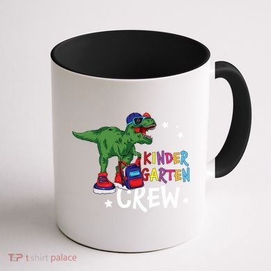 Kindergarten Crew T Rex Cute Kindergarten Great Gift Coffee Mug back